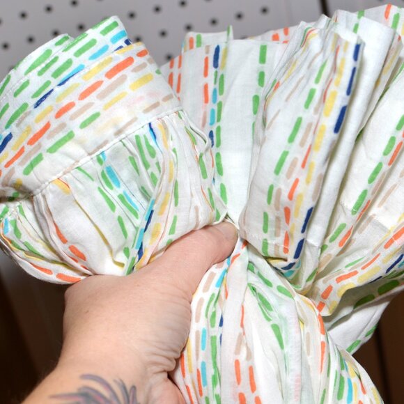 Plus Size 22W Cato Colorful Striped Cotton Full A-Line Midi Skirt NWT - Picture 12 of 13